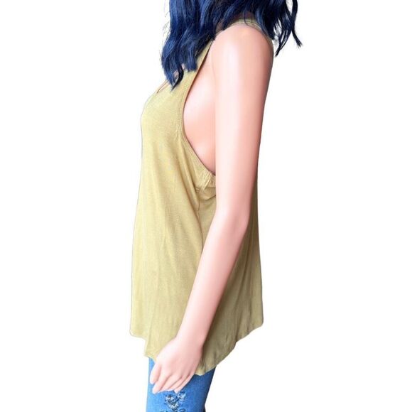 Fiestar Mustard Basic Racerback Tank Top Size Medium NEW - Picture 3 of 5